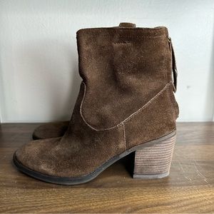 Sam Edelman Farrell Brown Suede Ankle Boots Sz 6